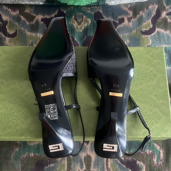 Gucci Crystal GG Slingback Pump - Picture 9 of 11
